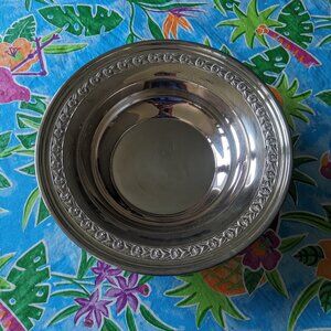 Reed & Barton 1204 Silver Plated Round Dish, Vintage
